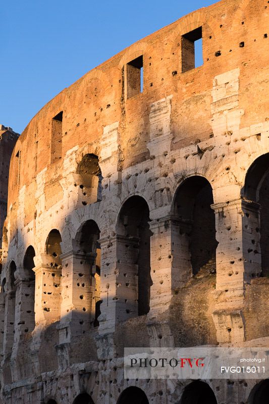 Colosseum at sunset