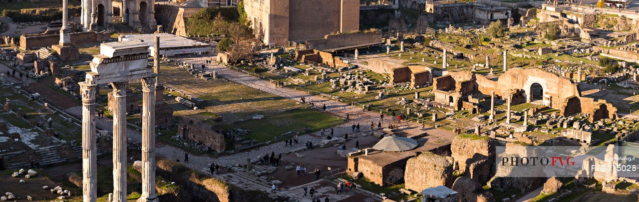 Sunset light on the Roman Forums