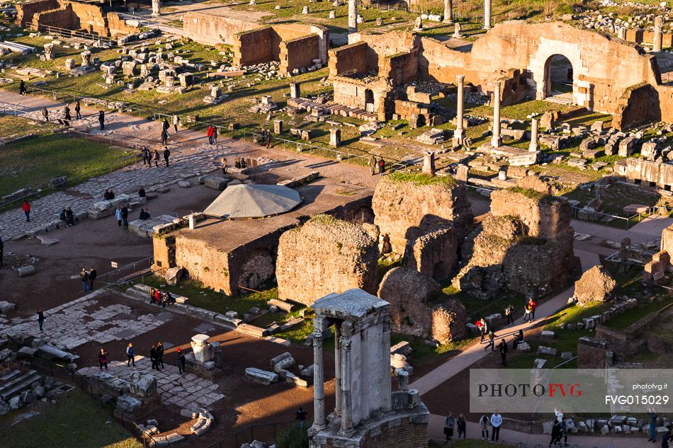 Sunset light on the Roman Forums