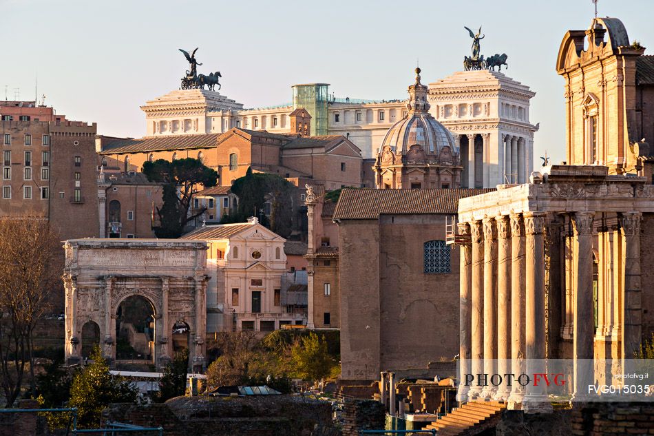 Sunset light on the Roman Forums