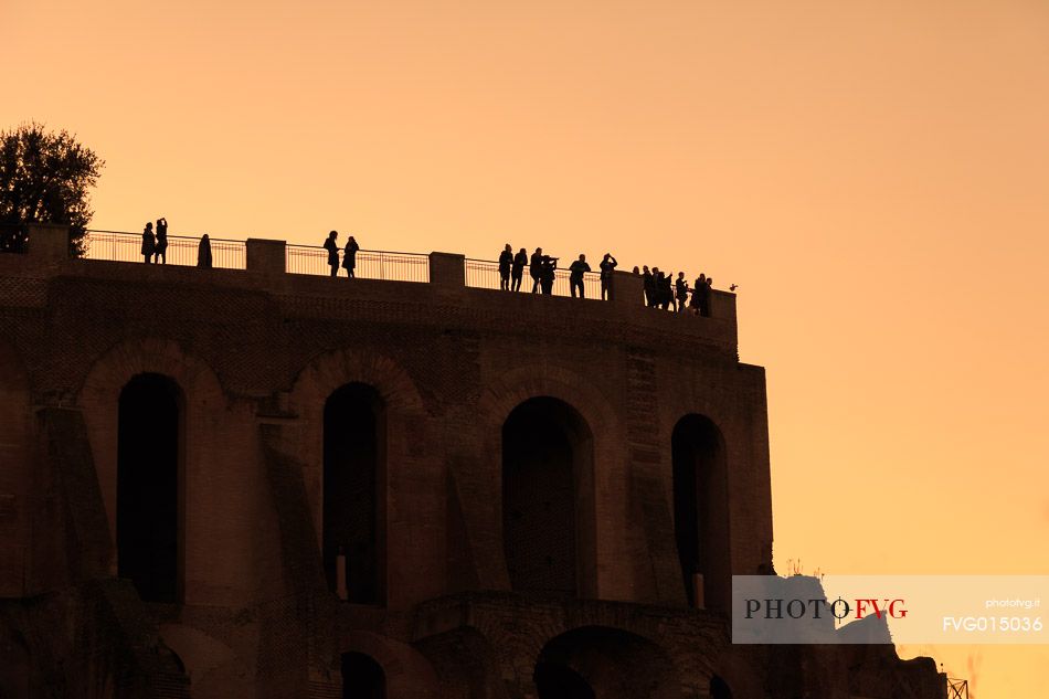 Sunset light on the Roman Forums