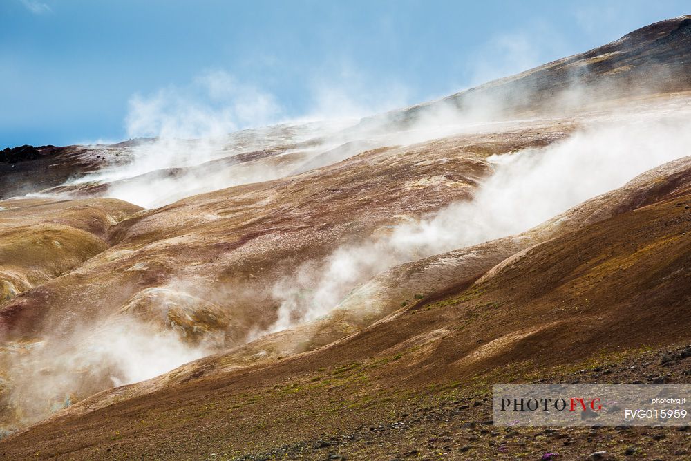 Leirhnjukul lava fields in Krafla Caldera