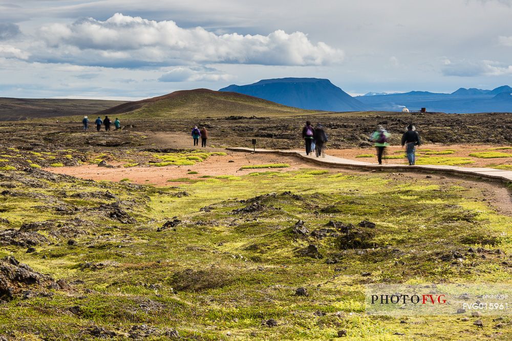 Leirhnjukul lava fields in Krafla Caldera