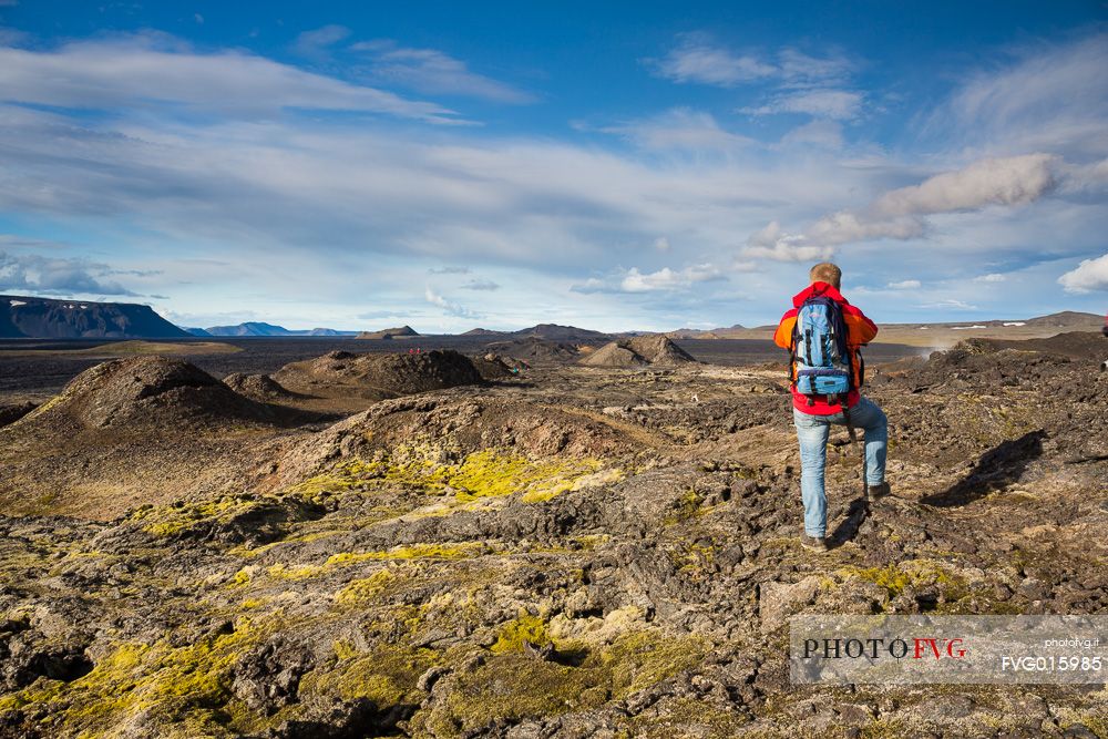 Leirhnjukul lava fields in Krafla Caldera