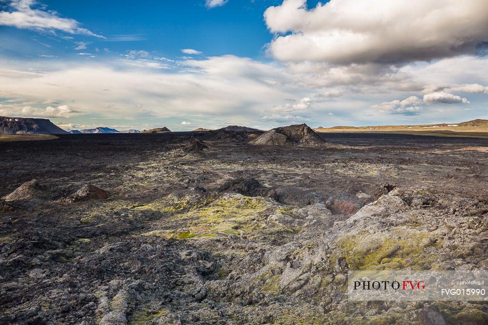 Leirhnjukul lava fields in Krafla Caldera