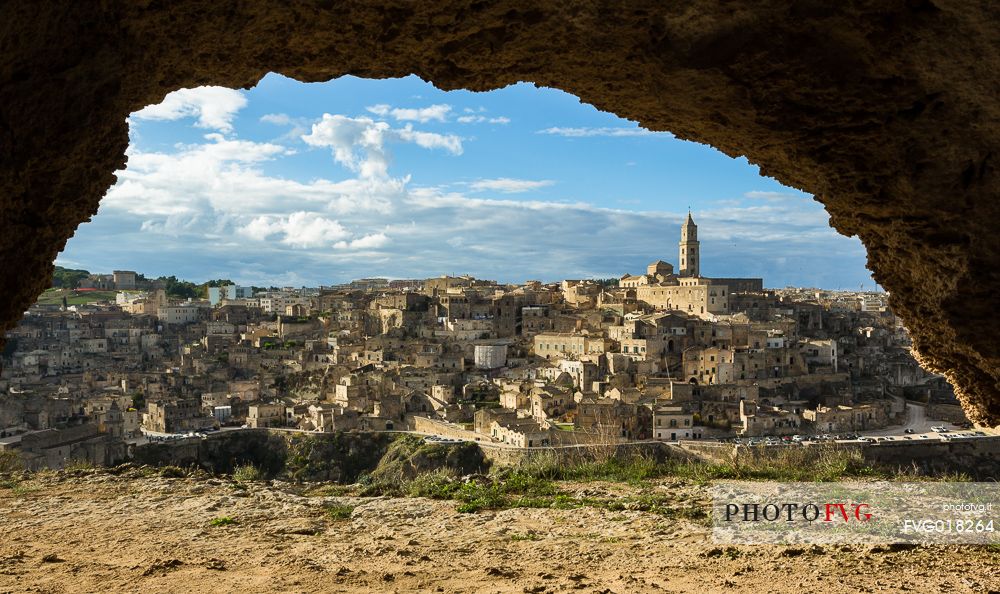 Panoramic view of Sassi of Matera