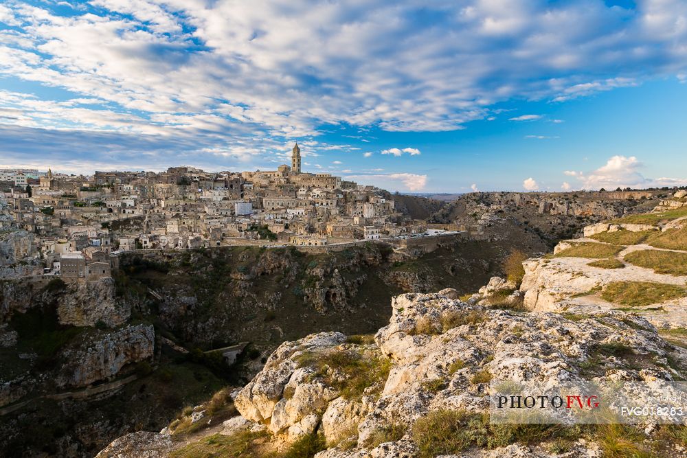 Panoramic view of Sassi of Matera