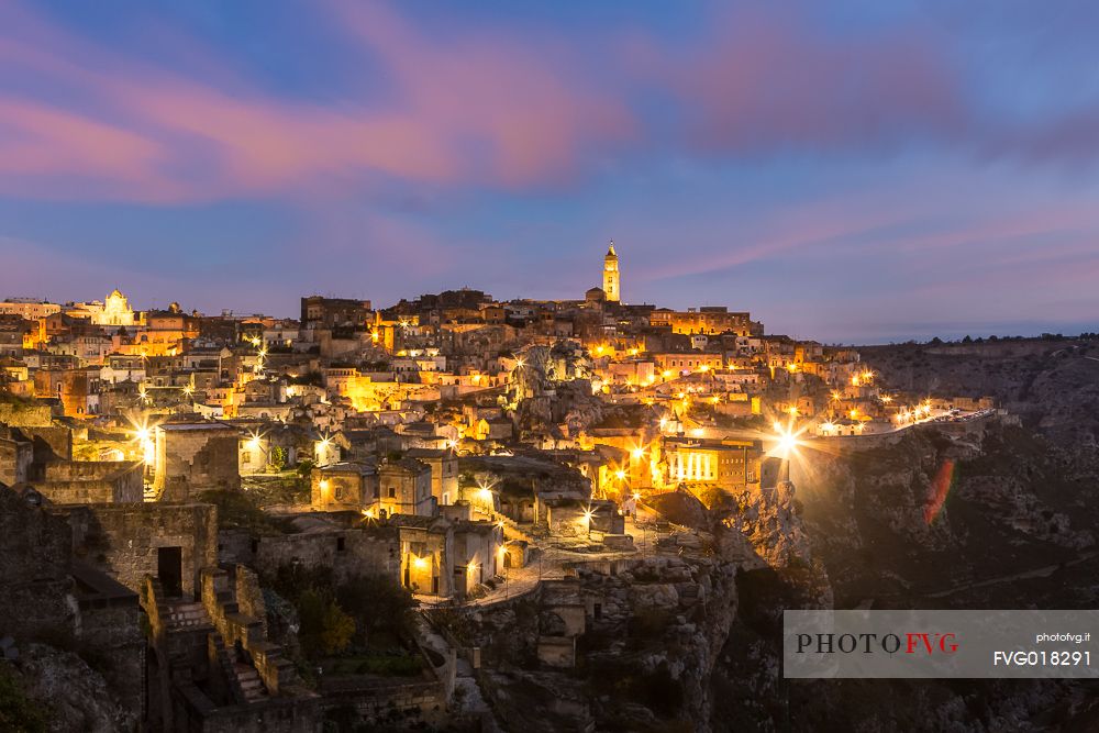 Panoramic view of Sassi of Matera