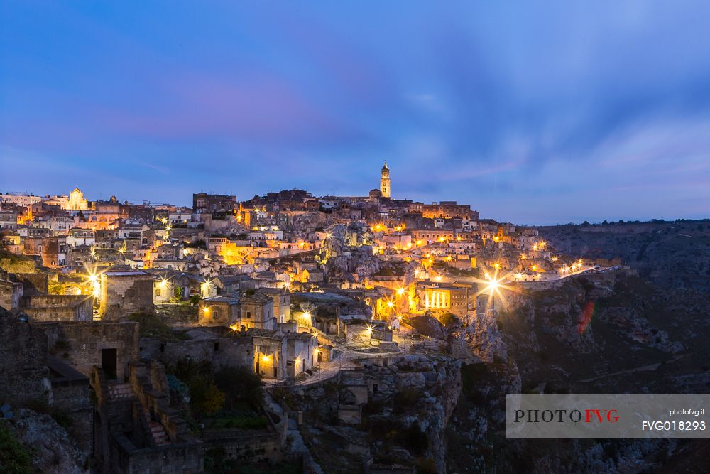 Panoramic view of Sassi of Matera