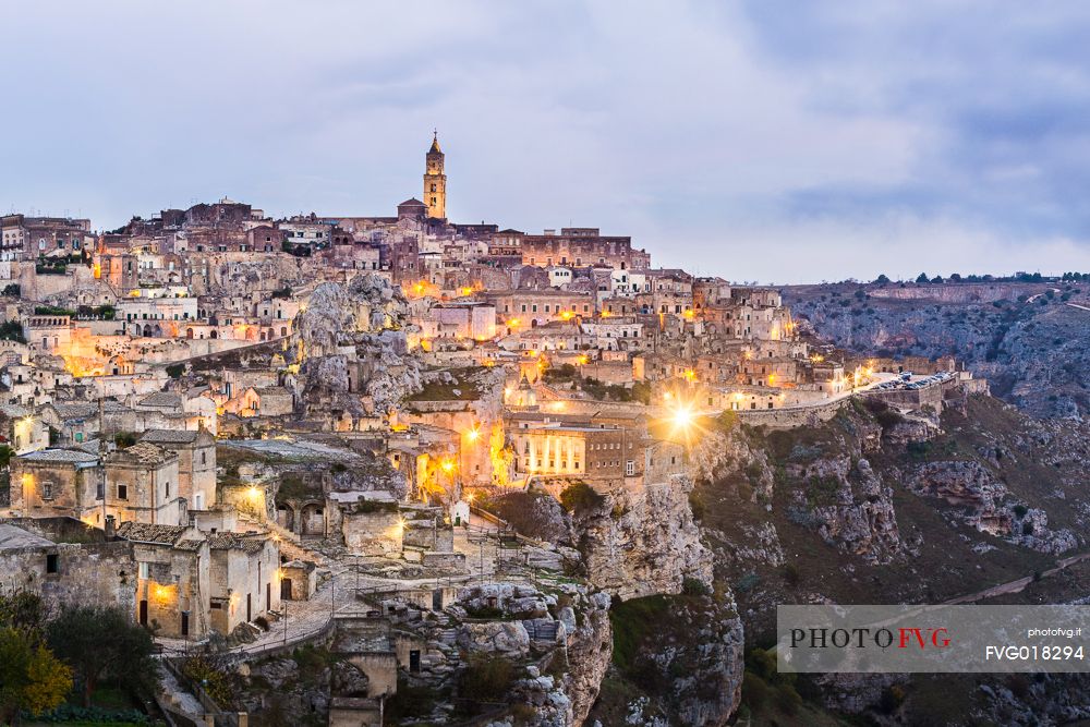 Panoramic view of Sassi of Matera