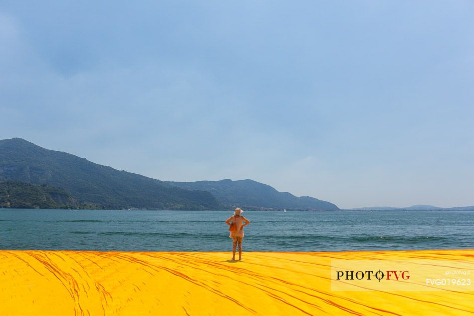 The Floating Piers, by Christo and Jeanne-Claude. Lake Iseo 2016.