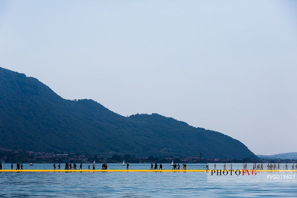 The Floating Piers, by Christo and Jeanne-Claude. Lake Iseo 2016.