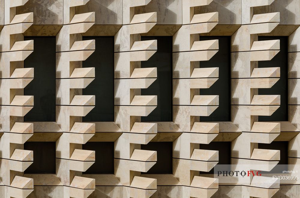 The new parliament building of Valletta, designed by Renzo Piano, Malta