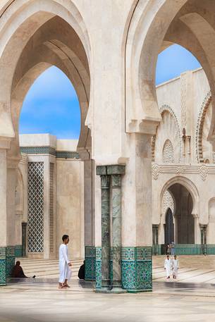 Hassan II Mosque in Casablanca, the largest mosque in Morocco