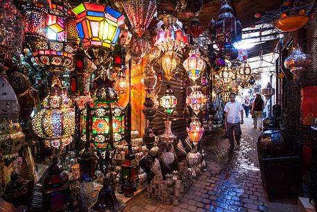 Typical Moroccan souk