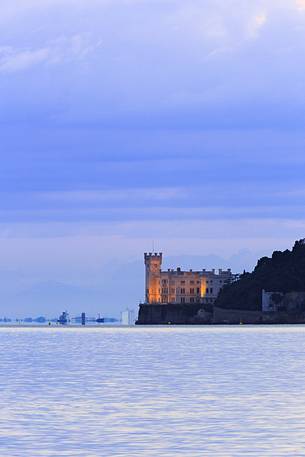 Sunrise at the Miramare Castle