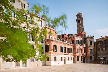 Bell tower of Santo Stefano in Venice