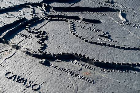 Map of the Great War in the surroundings of Monte Grappa, which is located on the monument of Cima Grappa Map of the Great War in the surroundings of Monte Grappa, which is located on the monument of Cima Grappa