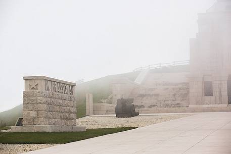 Fog in the ossuary of Cima Grappa