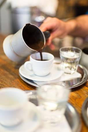 The typical turkish coffee