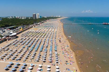 Lignano beach, aerial view