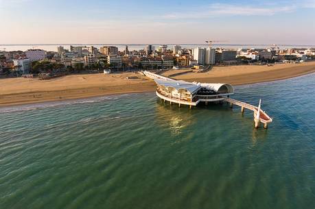 Lignano beach, aerial view of Terrazza Mare