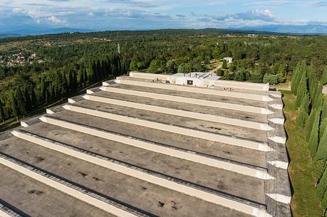 Military Memorial of Redipuglia, aerial view