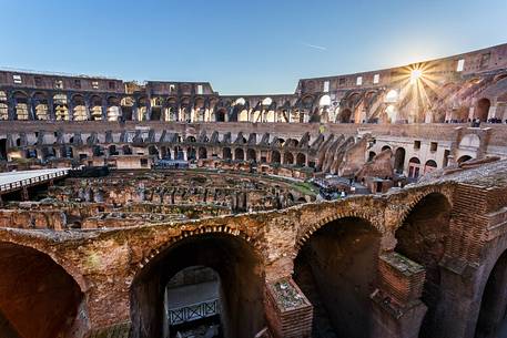 Colosseum at sunset