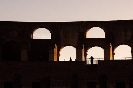 Colosseum at sunset