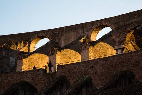 Colosseum at sunset