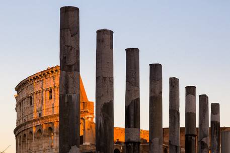 Colosseum at sunset