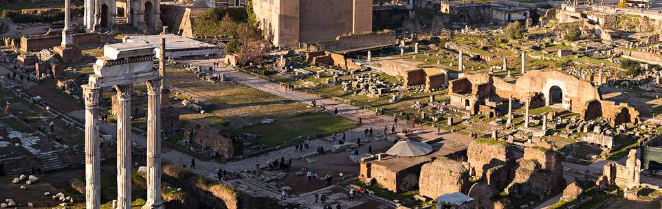 Sunset light on the Roman Forums