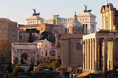 Sunset light on the Roman Forums