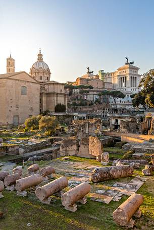 Sunset light on the Roman Forums