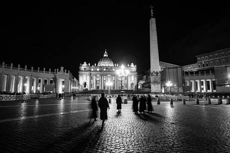 St. Peter's Square at Night