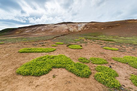 Leirhnjukul lava fields in Krafla Caldera