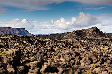 Leirhnjukul lava fields in Krafla Caldera