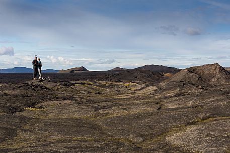 Leirhnjukul lava fields in Krafla Caldera