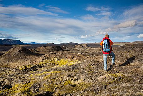 Leirhnjukul lava fields in Krafla Caldera