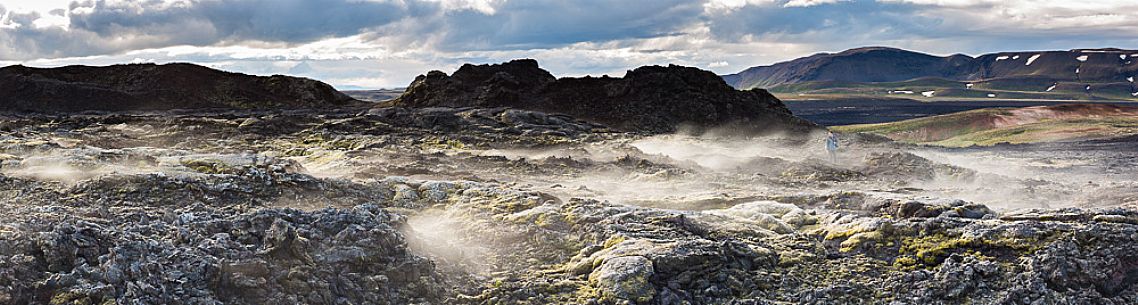 Leirhnjukul lava fields in Krafla Caldera