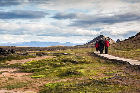 Leirhnjukul lava fields in Krafla Caldera