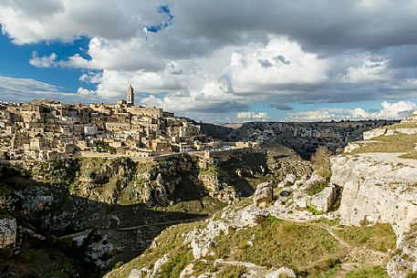 Panoramic view of Sassi of Matera