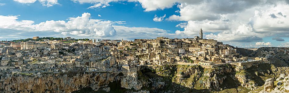 Panoramic view of Sassi of Matera