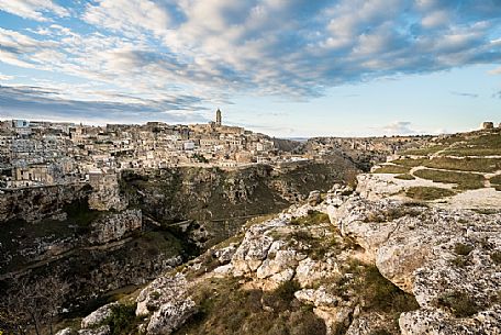 Panoramic view of Sassi of Matera