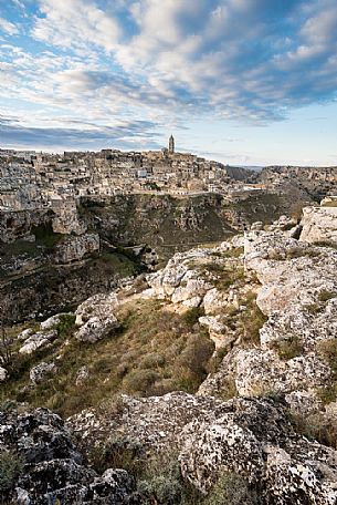 Panoramic view of Sassi of Matera