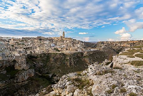 Panoramic view of Sassi of Matera