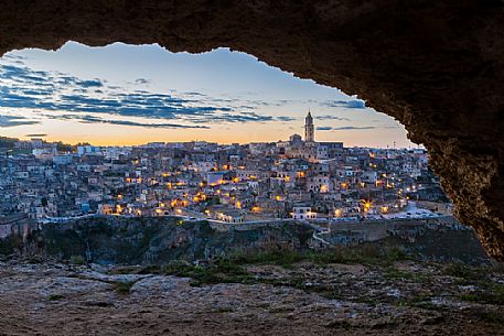 Panoramic view of Sassi of Matera