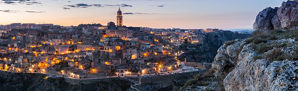 Panoramic view of Sassi of Matera