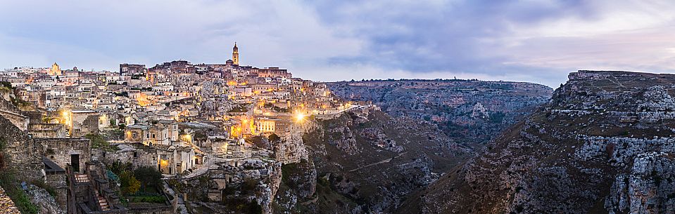 Panoramic view of Sassi of Matera