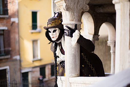 Venetian masks at the  Bovolo Palace